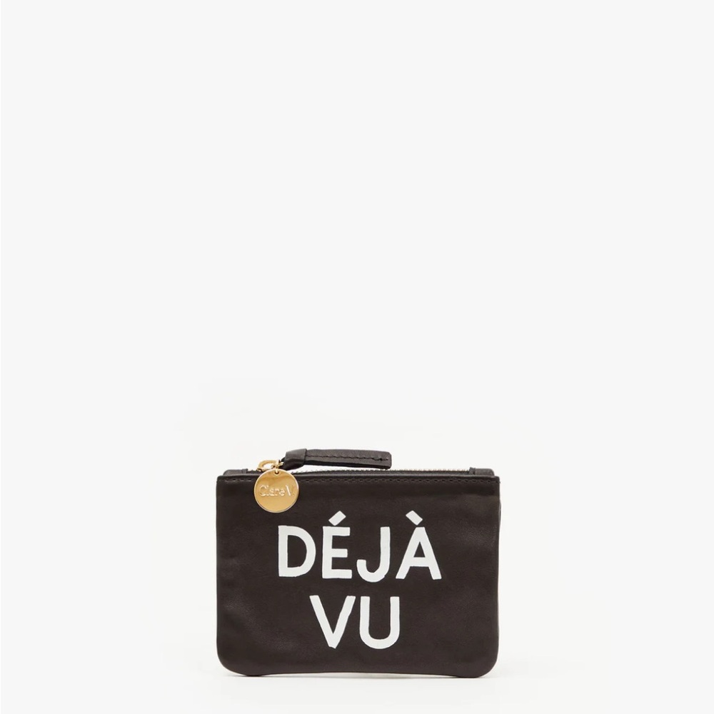 NWT Clare V Coin Clutch Wallet— Deja Vu
